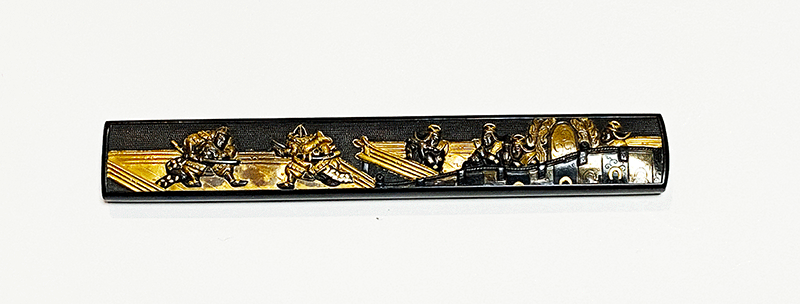 舞楽図小柄 後藤悦乗光邦Kozuka design of BugakuSigned by Goto