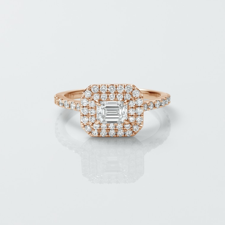 TD001/EM]K18PGダイヤモンド/リング(ピンクゴールド): Hyacca | IMAYO