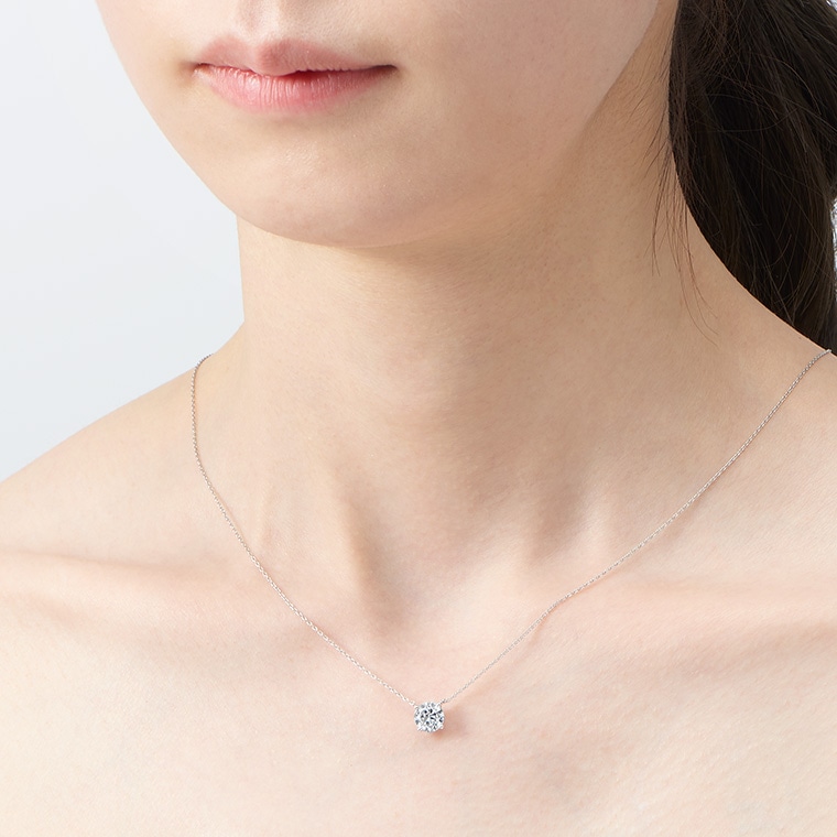 S001 ラボグロウンダイヤモンド/ネックレス/1.00ct(プラチナ): SHINCA