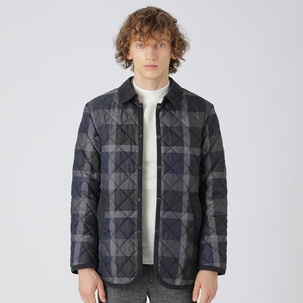 一部店舗限定】クレストブリッジチェックキルティングジャケット
