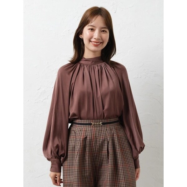 ギャザーハイネックブラウス | ルディックパーク(Ludic Park) | マルイ