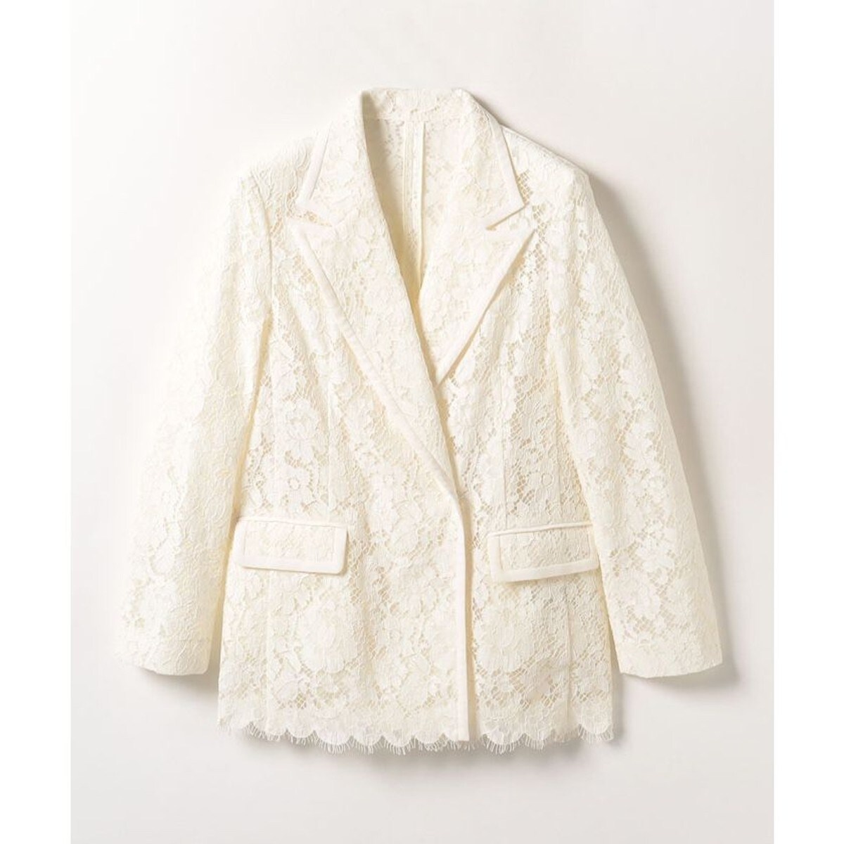 LOULOU WILLOUGHBY】リバーレースダブルジャケット | ルルウィルビー