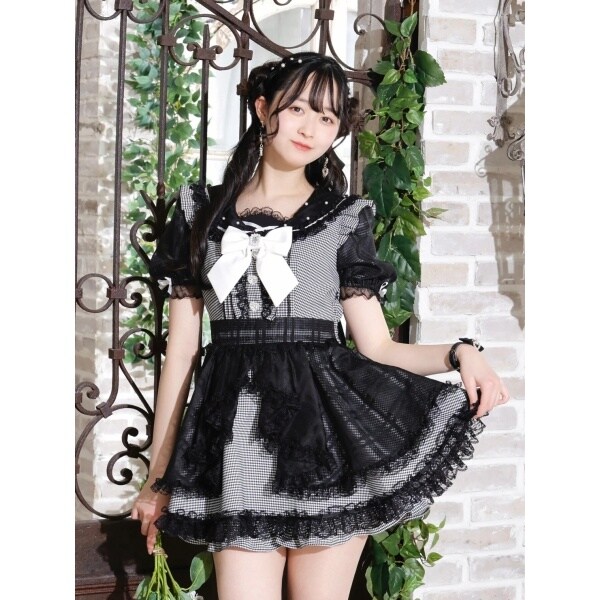 シアーチェックリボンセーラーフレアセットアップ | ノエミー(NOEMIE