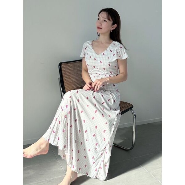 チェリーカシュクールワンピース | スナイデルホーム(SNIDEL HOME
