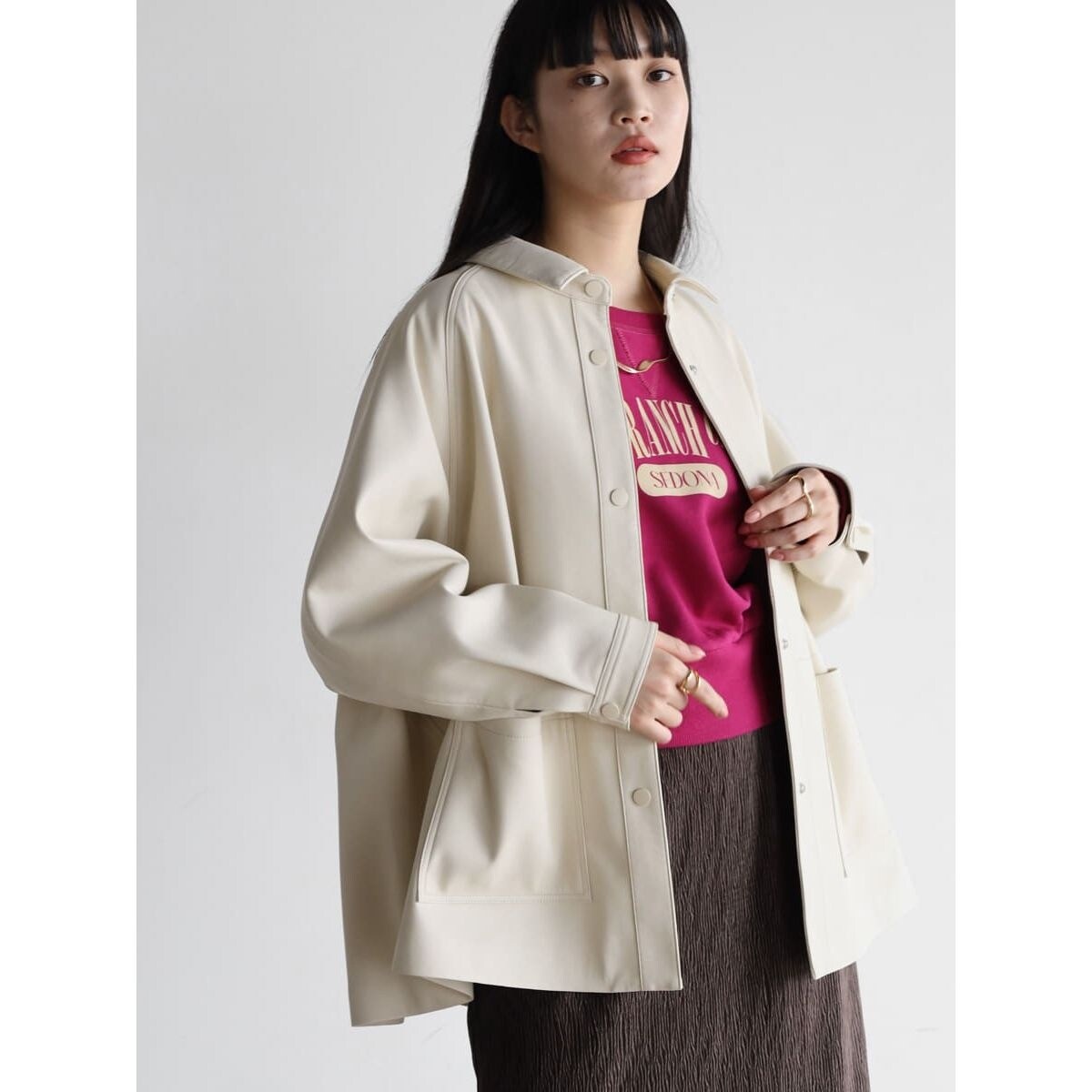 フェィクレザーオーバージャケット | ラディエイト(RADIATE) | マルイ