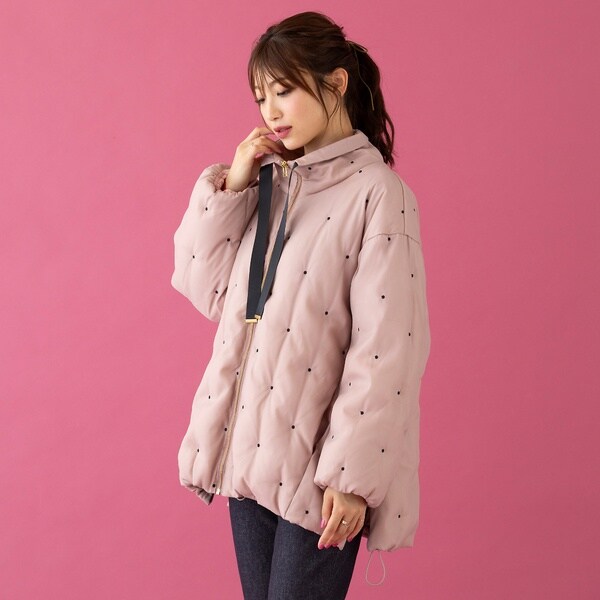 ドットチュールダウンジャケット | ローズティアラ(Rose Tiara
