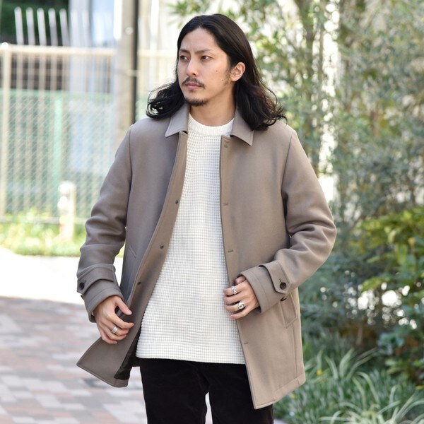 SHIPS： スーパー160'S メリノウール メルトン シングル