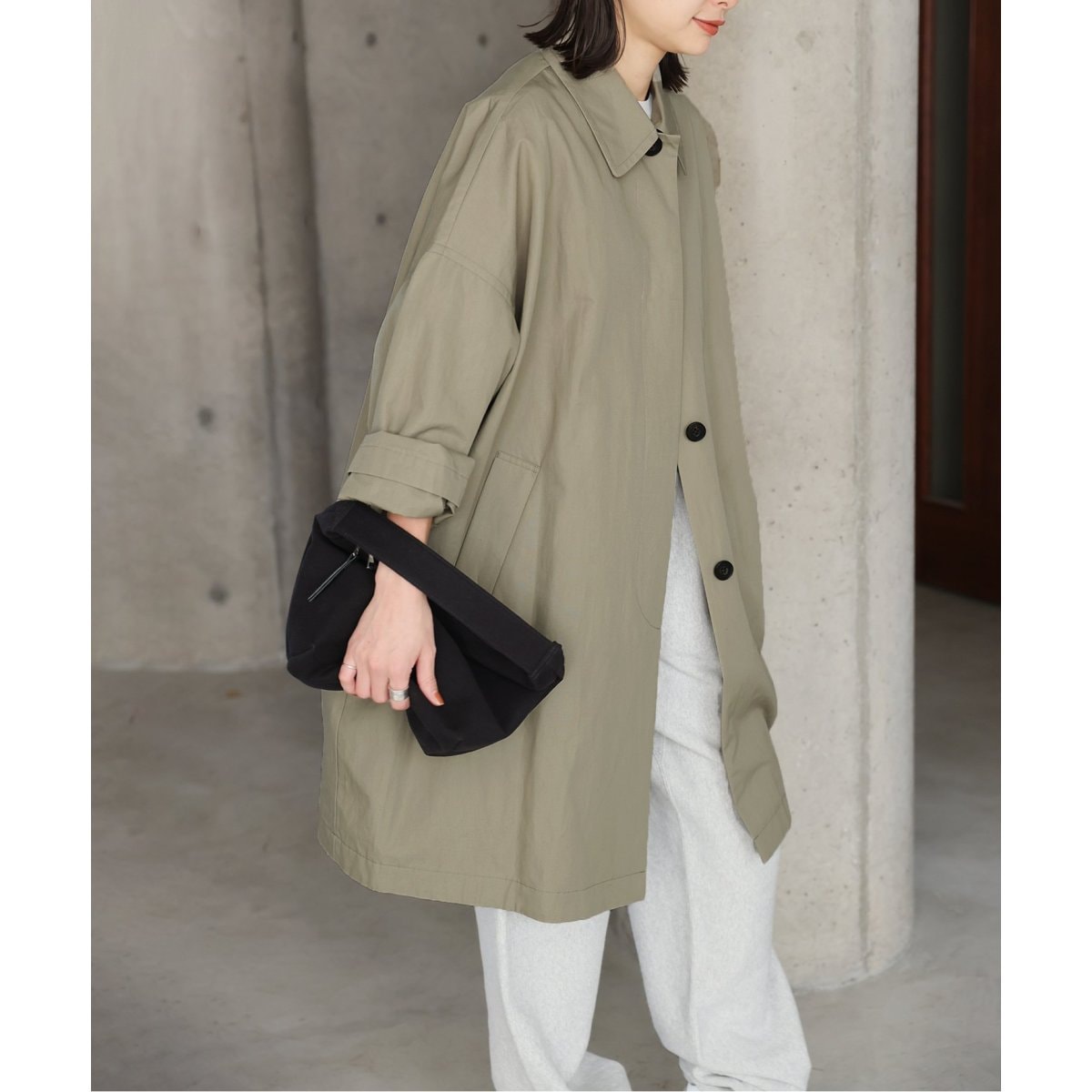 ハイカウントワイドステンカラーコート | ジャーナルスタンダード