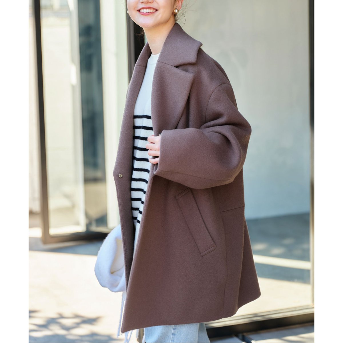 super140 ウールコクーンショートコート | イエナ(IENA) | マルイ