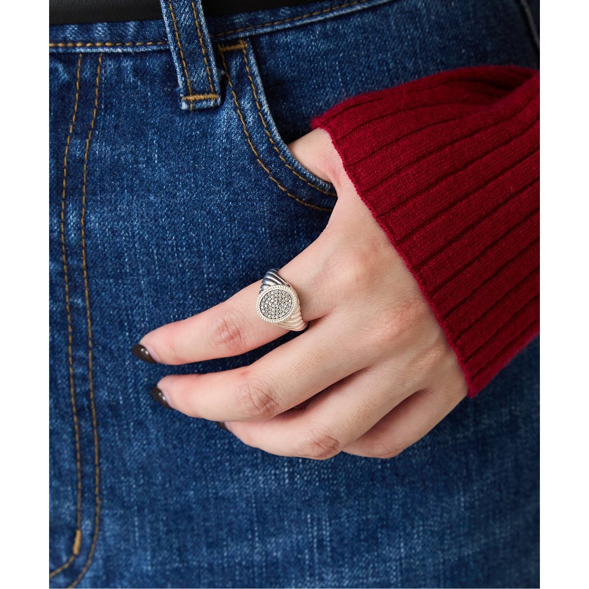 MALUS/マリュス 別注 ダイヤモンド ツイスト リング 13号 | イエナ