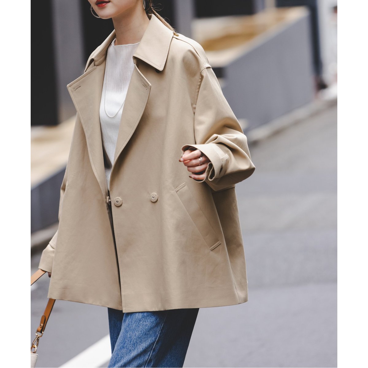 コットンダブルクロスハーフコート | ノーブル(Noble) | マルイウェブ