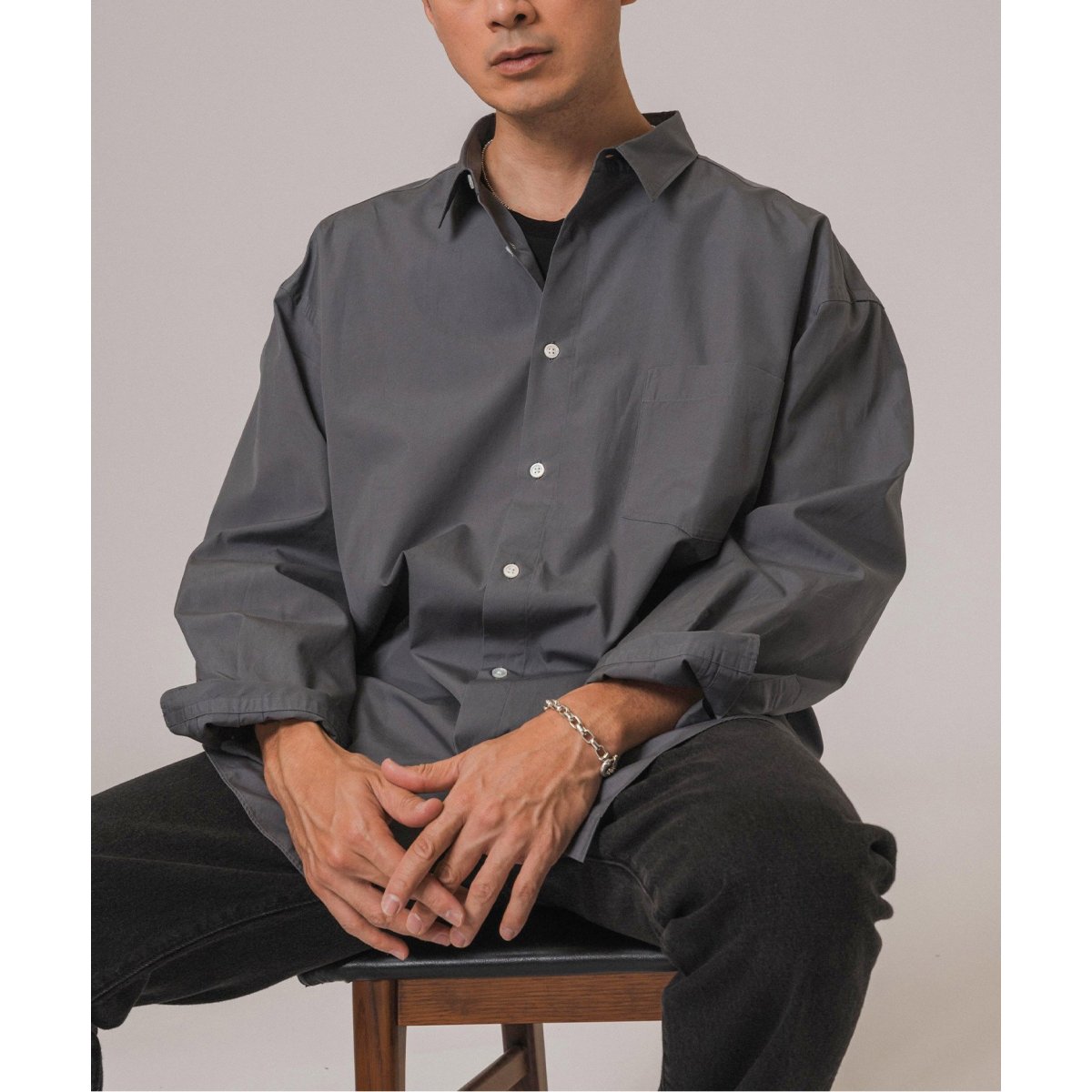 THOMAS MASON(トーマスメイソン) オーバーサイズ レギュラーカラー