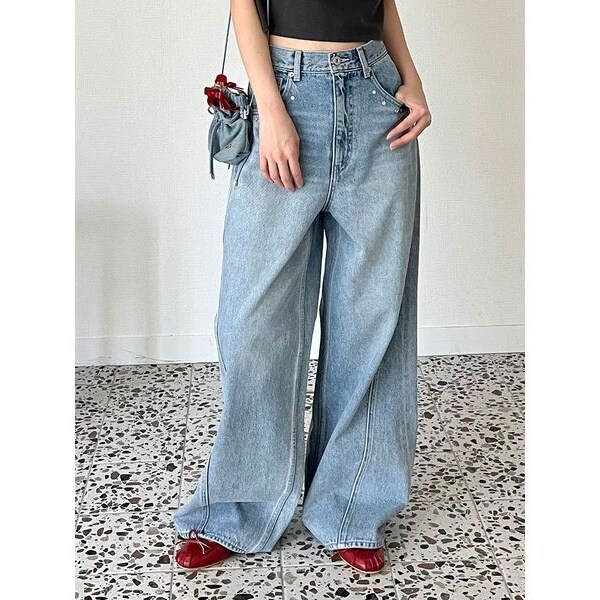 LILY BROWN × ANNA SUI】ワイドデニムパンツ | リリーブラウン(LILY
