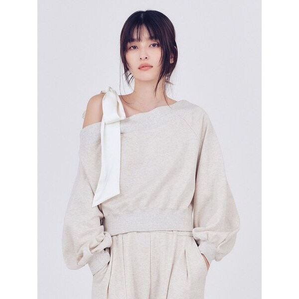 ビッグリボンワンショルカットソー | フレイ アイディー(FRAY I.D