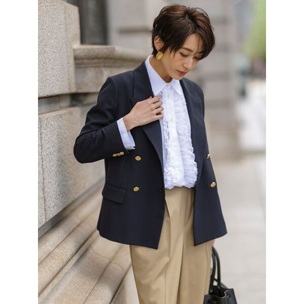 金釦ダブルブレストブレザー | ミラ オーウェン(Mila Owen) | マルイ