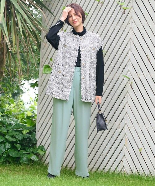 セール】 ラメキャンディーツイード ジレ （ベスト）｜自由区