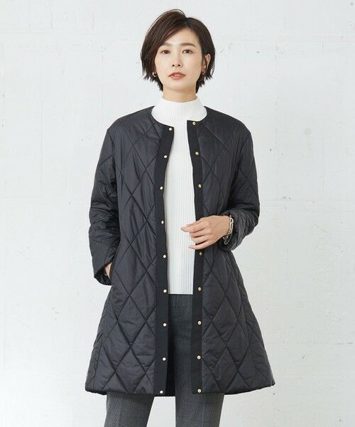 セール】 高密度タフタ キルティング ロング コート （その他アウター