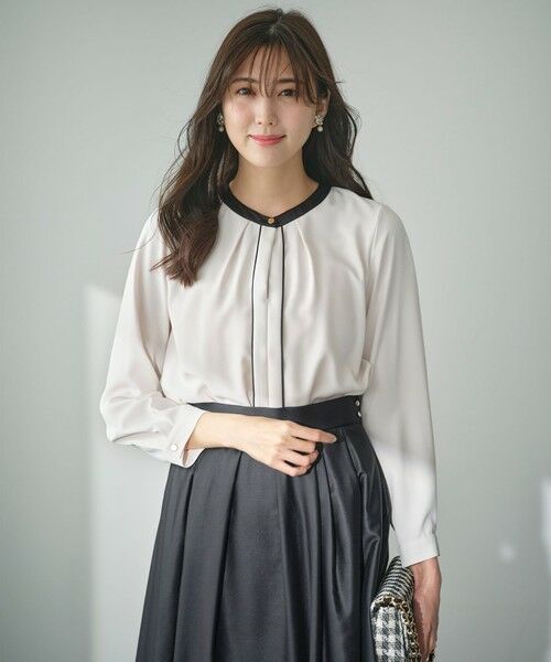 セール】 【洗える】フロントタック ブラウス （シャツ・ブラウス）｜S