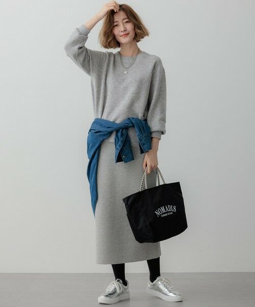 セール】 【洗える】カシミヤブレンド Iライン ニットスカート （ミニ