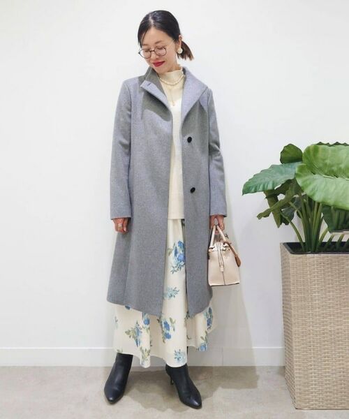 日本製／2WAY衿】スタンドカラー ロングコート （その他アウター