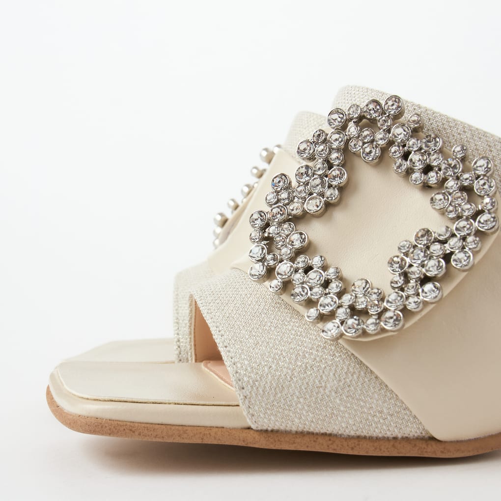 DIANA ダイアナ ビジューバックル輝く☆上品ミュール M