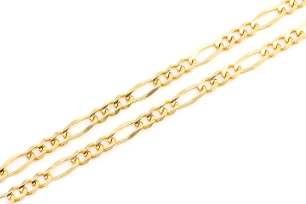 Icebox - 4MM Figaro Link 14k Solid Gold Chain