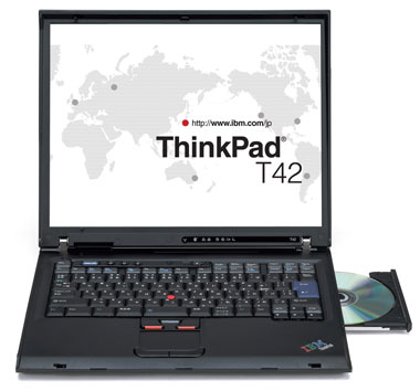 日本IBM、「ThinkPad T42」シリーズを発表――14.1／15インチSXGA+モデル