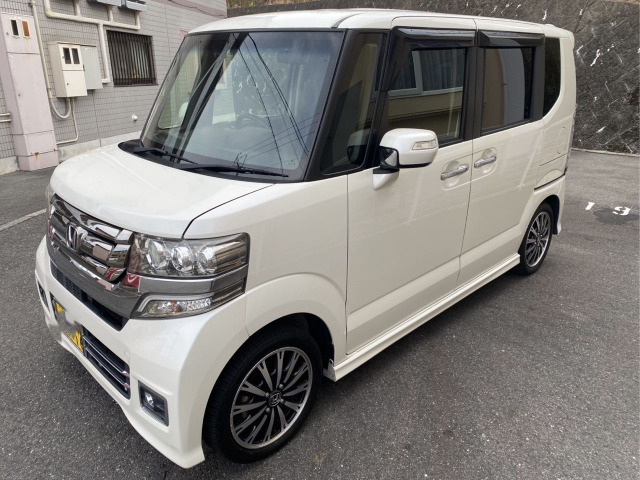 ホンダ N-BOXカスタム G ターボ Lパッケージ ハーフレザーシート