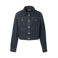 シャネル ココボタン 99C コットン デニムジャケット 34 レディース