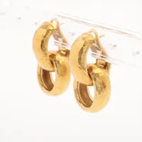 ティファニー ピアス 750(YG) 17.7g ポストぐらつき 地金打痕 変色