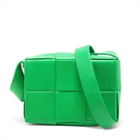 ボッテガヴェネタ イントレチャート レザー 財布 グリーン A3374415