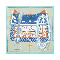 エルメス カレ90 PARURES DE SAMOURAIS 侍の鎧兜 スカーフ シルク