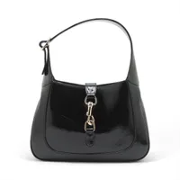 グッチ ジャッキー パテントレザー ショルダーバッグ ブラック 782849