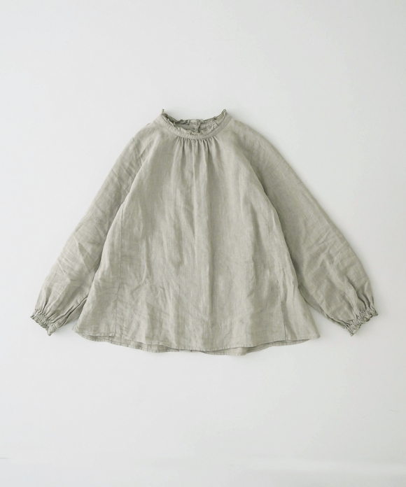 リネンスタンドフリルブラウス｜nest Robe / CONFECT ONLINE SHOP