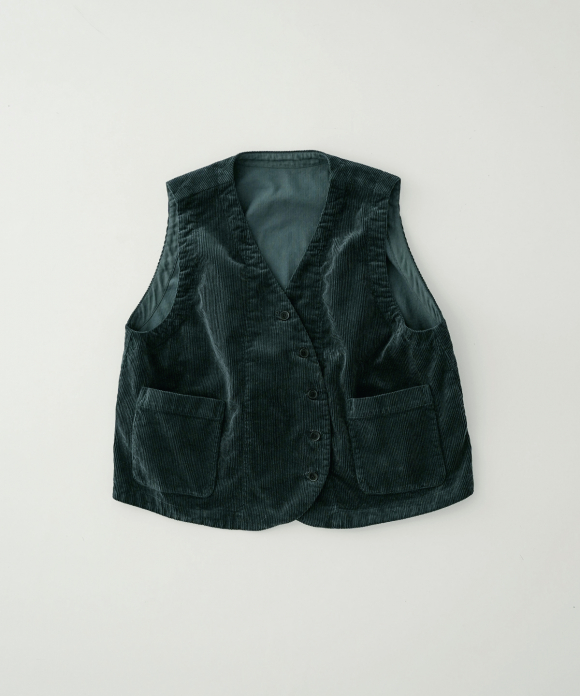 コーデュロイボタンルーズベスト web limited｜nest Robe / CONFECT