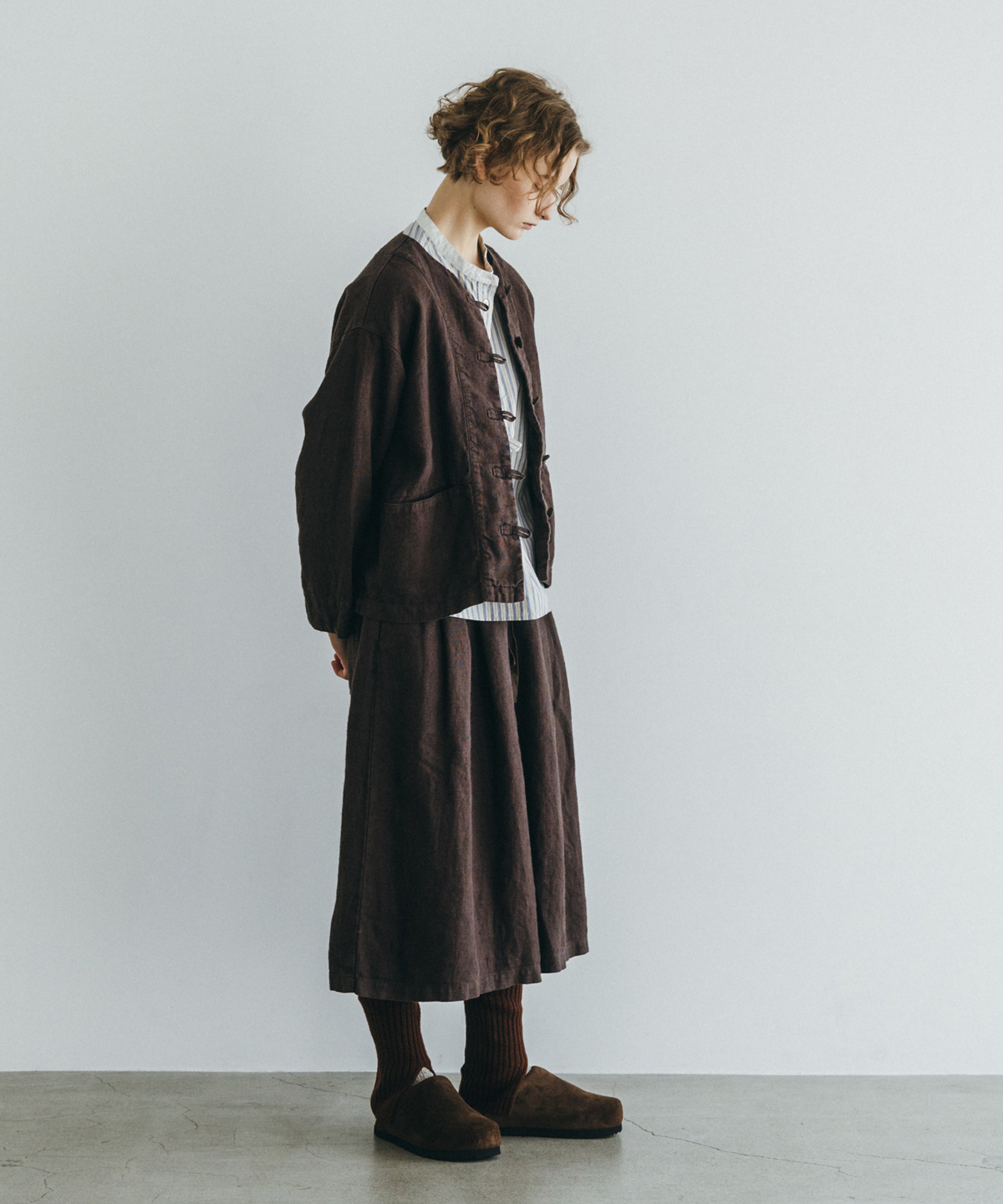 ヘビーリネンタックキュロット｜nest Robe / CONFECT ONLINE SHOP