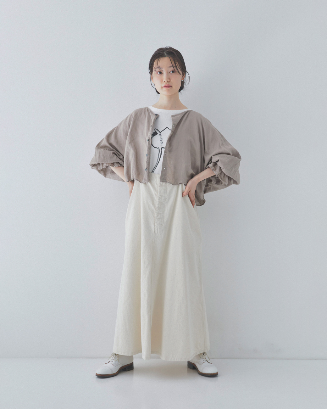 WEAR with ME DENIM & CHINO JUMPER SKIRT｜nest Robe / CONFECT