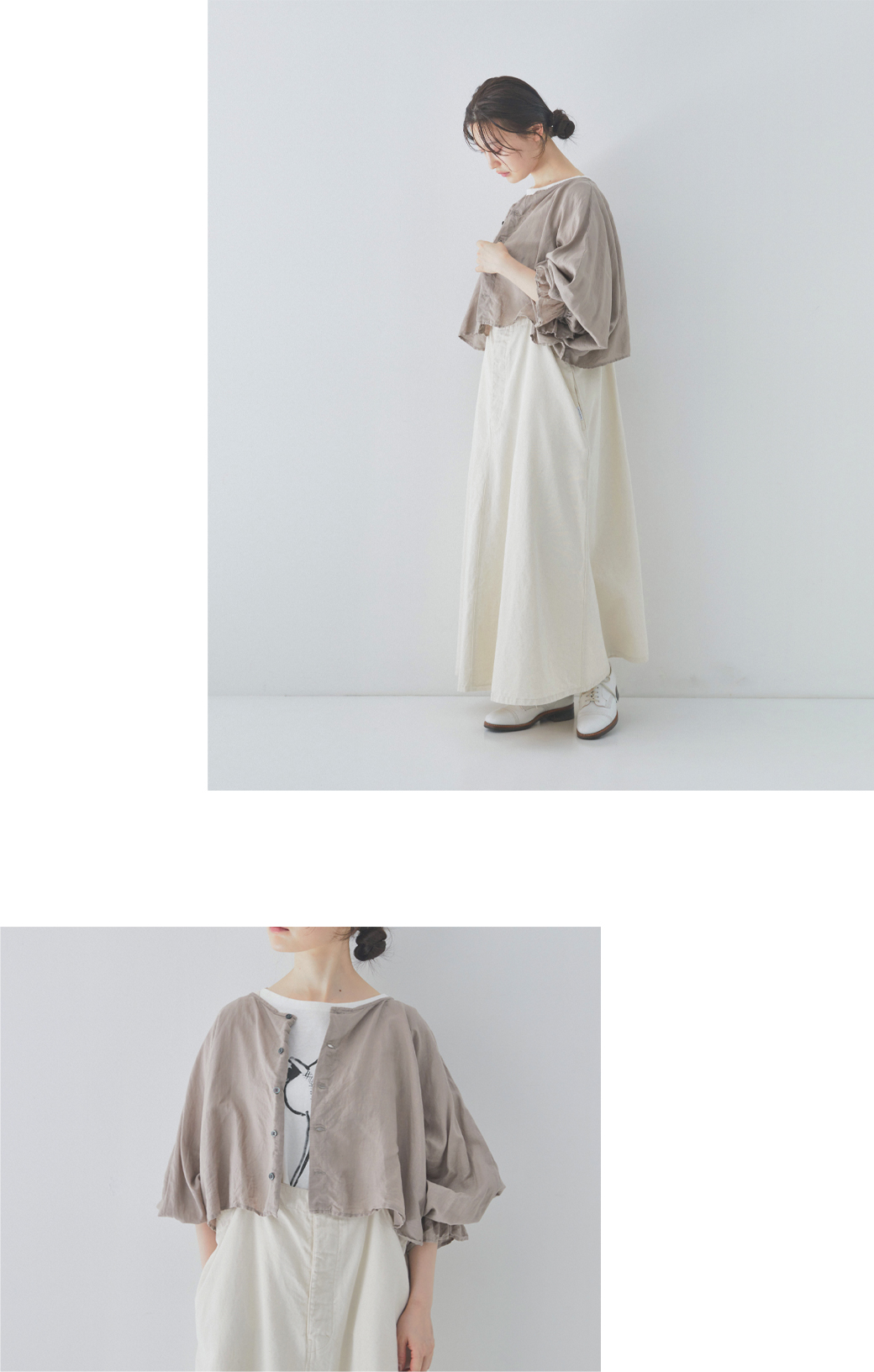 WEAR with ME DENIM & CHINO JUMPER SKIRT｜nest Robe / CONFECT