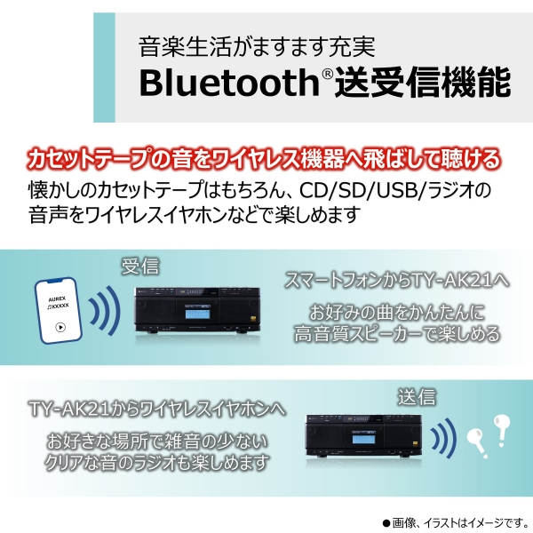 東芝(家電) AUREXハイレゾ対応SD/USB/CDラジオカセットレコーダー