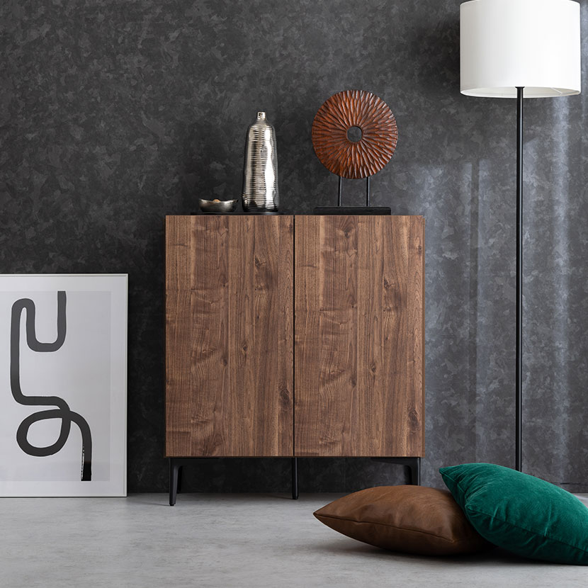 送料無料】 サイドボード ウッディモダン キャビネット 収納 日本製