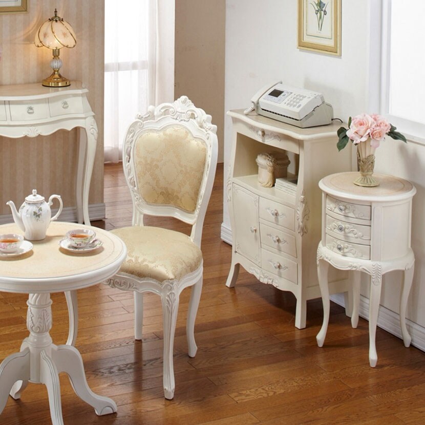 送料無料】 COMO コモ チェスト FAX台 電話台 引き出し ヨーロピアン風