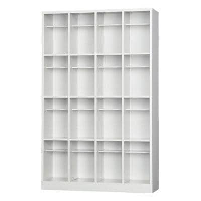 送料無料】 16人用 4列4段 シューズボックス オープンタイプ 中棚付き