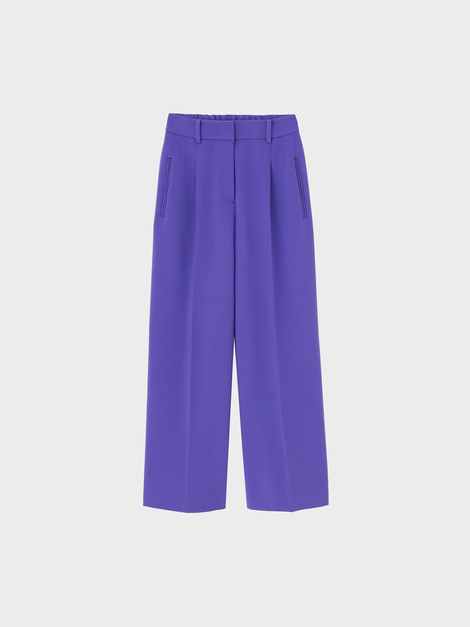 PLST(プラステ)公式 | ワイドパンツ（ウールブレンドウォームリザーブ）2