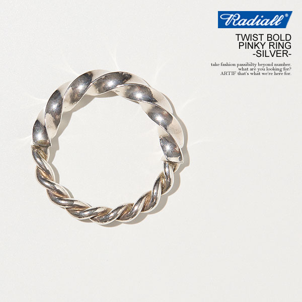 RADIALL ラディアル TWIST BOLD - PINKY RING -SILVER-