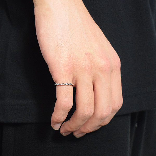 RADIALL ラディアル TWIST NARROW - PINKY RING -SILVER-