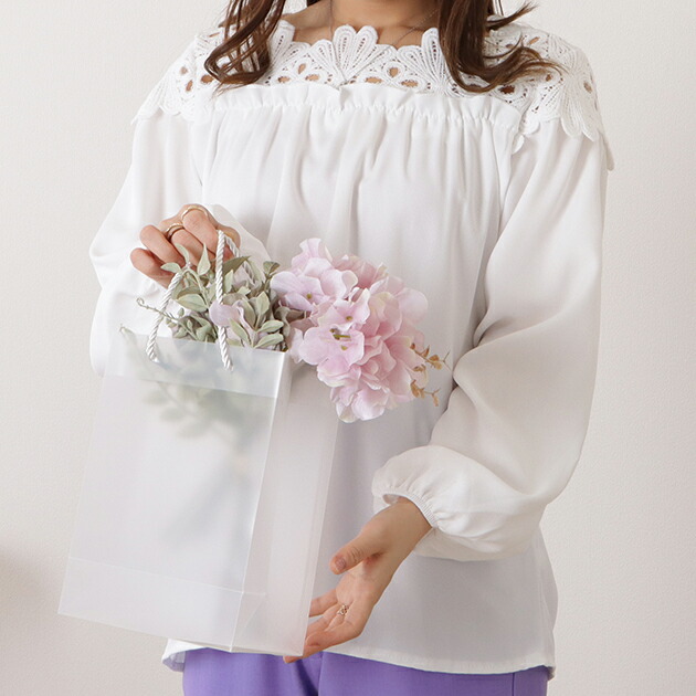 ハンドメイド作家キマグレナジョージ ギャザー切替パフ袖チュニック