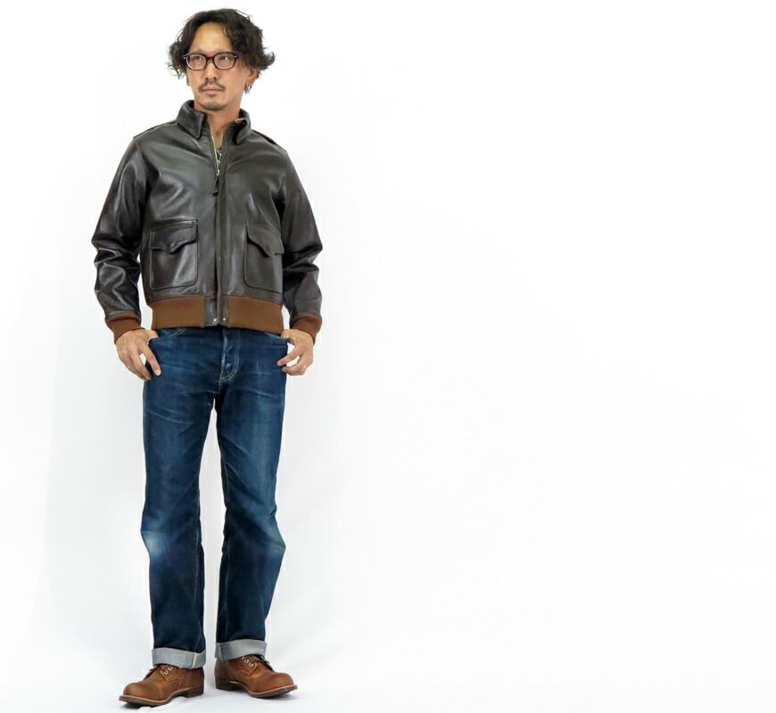 楽天市場】エアロレザー AERO LEATHER フライトジャケット A-2 10490