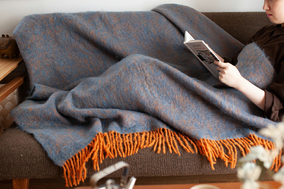 廃番在庫限り】レボントゥリ／REVONTULI モヘアブランケット（ラプアン