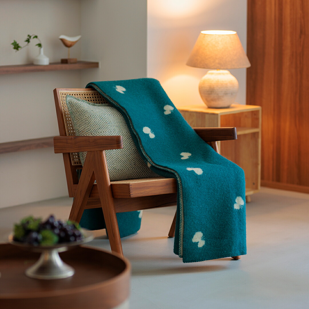 CHOUCHO ウールブランケット シングル（クリッパン×ミナ ペルホネン