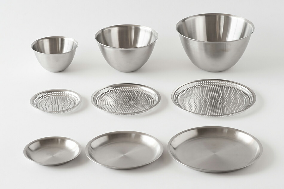 まかないボウル、丸バット、平ザル（コンテ／conte） フリーデザイン